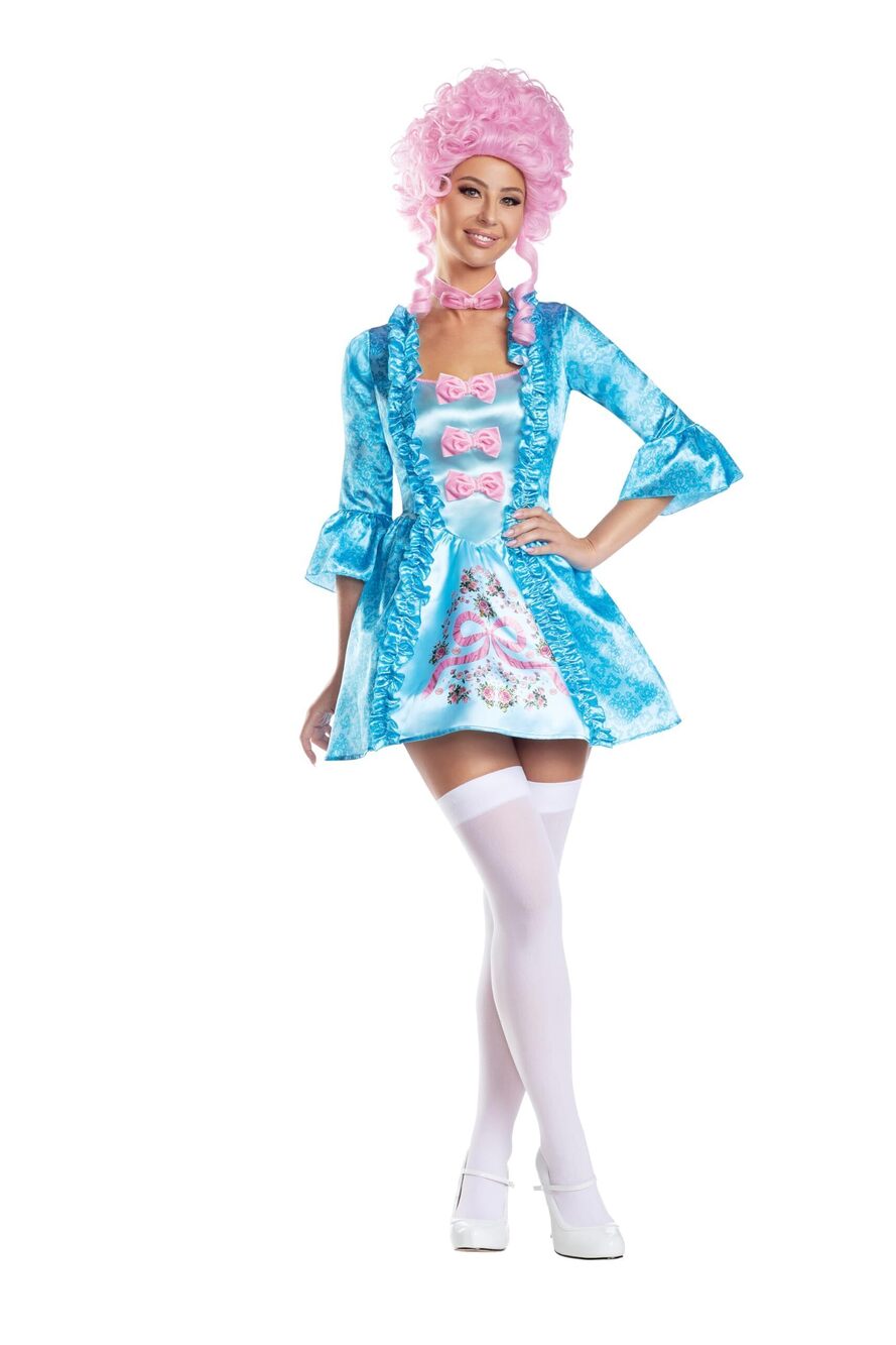 1477 Queen Marie Satin Dress with Velvet Bows ’s Costume – Royal Princess